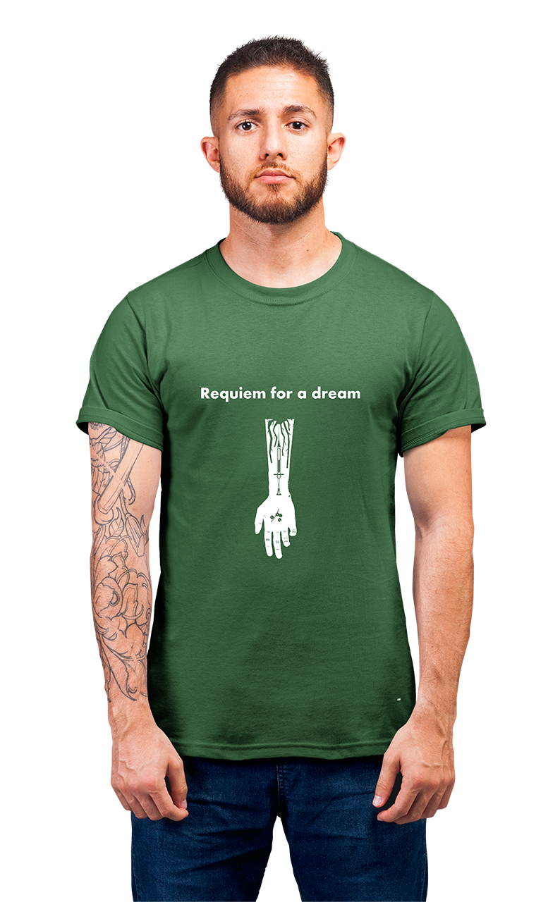 Sweaty Armpits Premium Unisex Printed T-shirt  Requiem For A Dream Hand Minimalistic Design