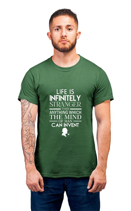 Minimalist movie-inspired T-shirt with a round neck and breathable 180 GSM material
