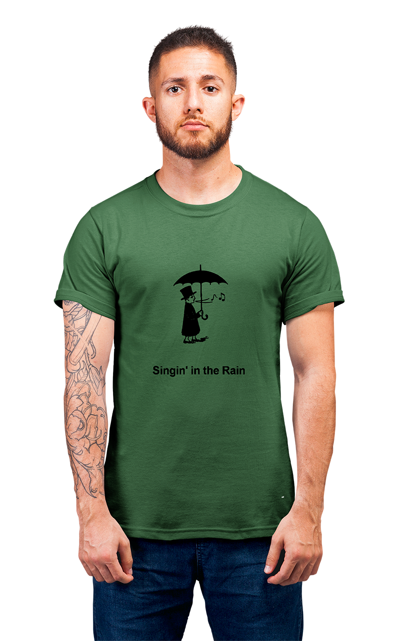 Sweaty Armpits Premium Unisex Printed T-shirts  Singin In The Rain Musical Movie  Minimalistic Design