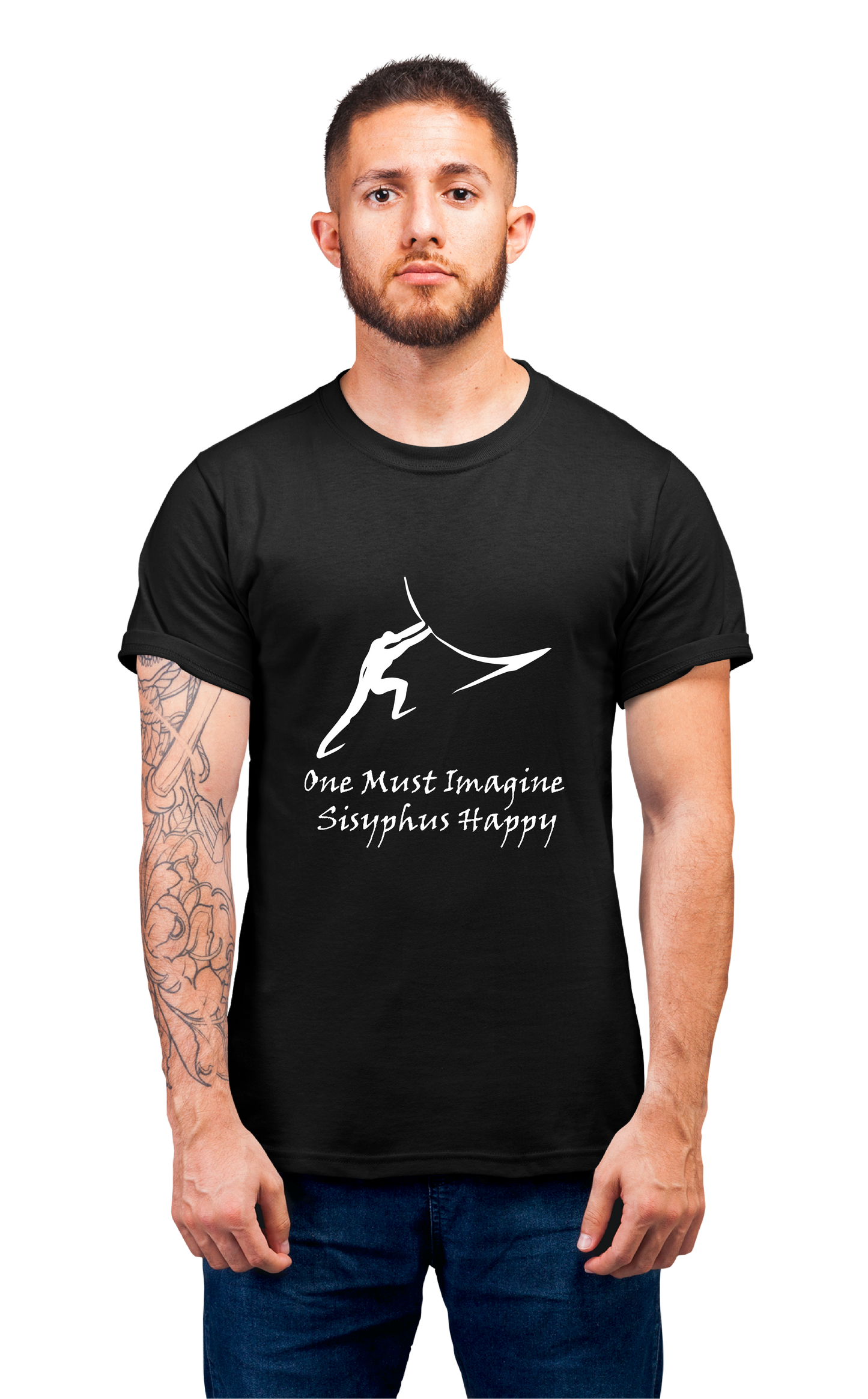 Minimalist movie-inspired T-shirt with a round neck and breathable 180 GSM material