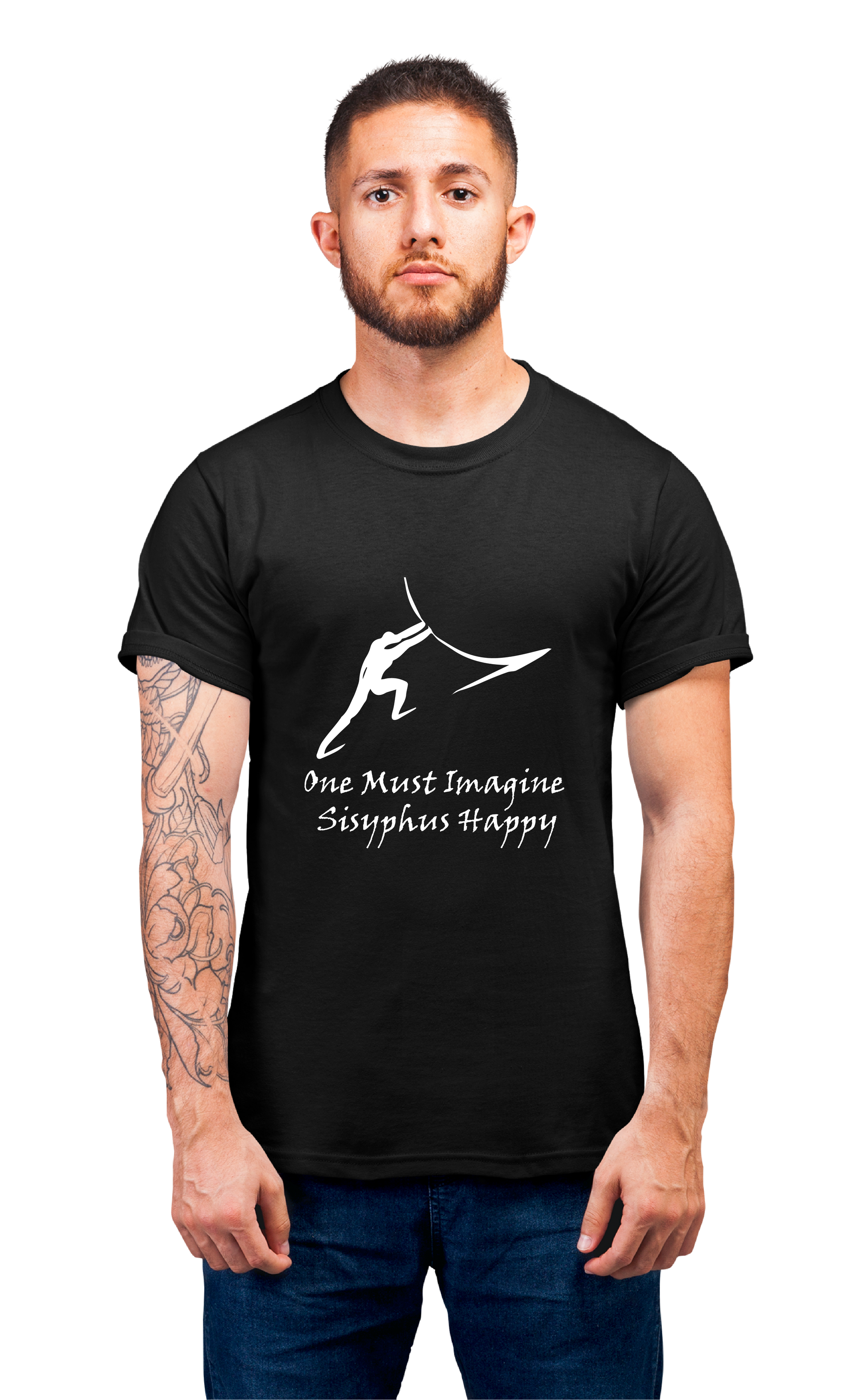 Minimalist movie-inspired T-shirt with a round neck and breathable 180 GSM material