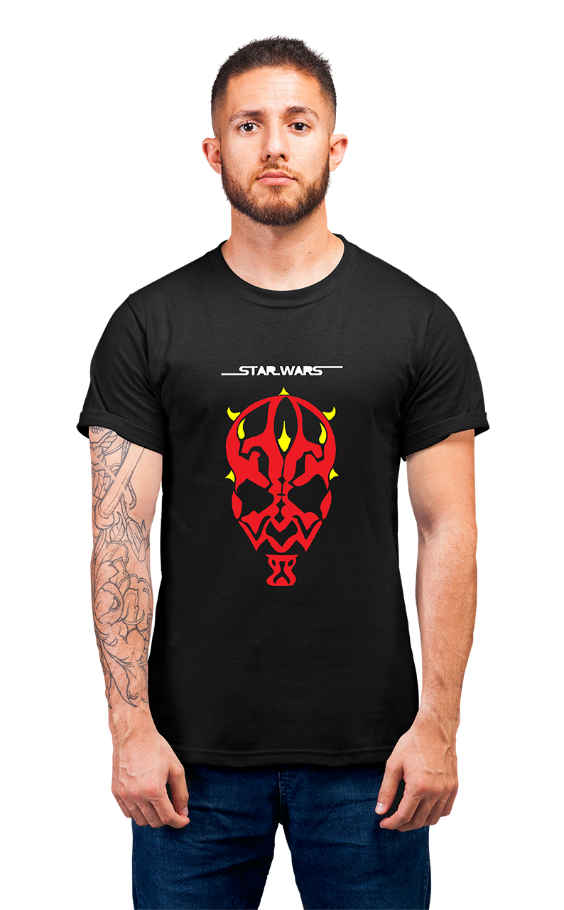 Sweaty Armpits Premium Unisex Printed T-shirt Star Wars,"Red Face"   George Lucas Movie Minimalistic Design