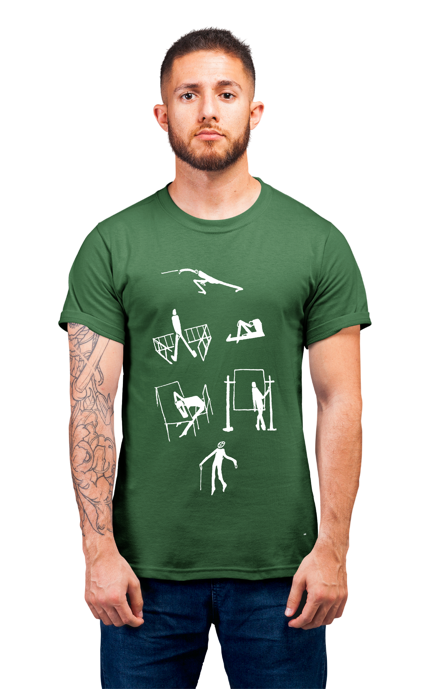 Sweaty Armpits Premium Unisex Printed T-shirts Stick Figures