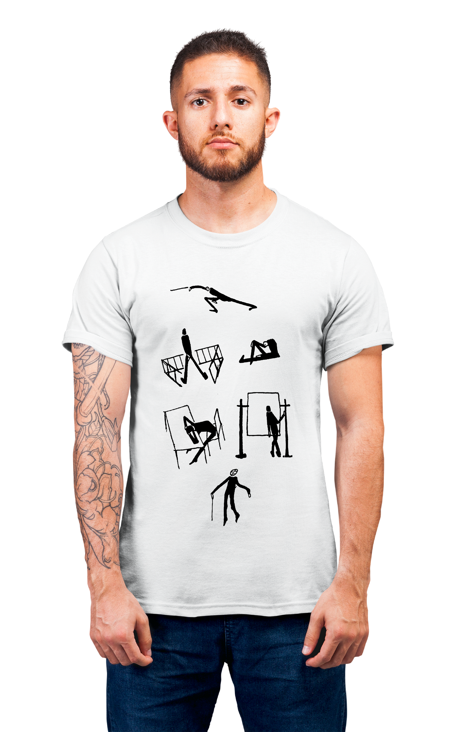 Sweaty Armpits Premium Unisex Printed T-shirts Stick Figures