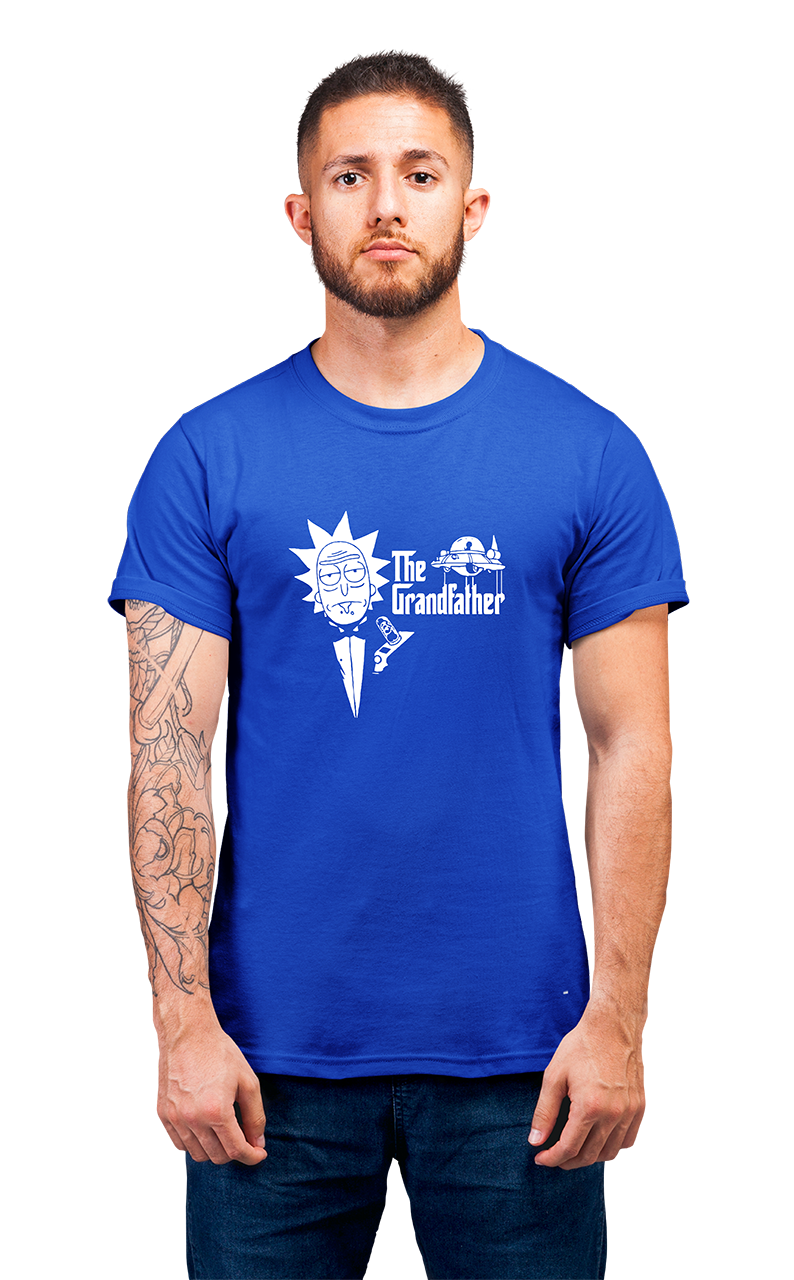 Sweaty Armpits Premium Unisex Printed T-shirt Rick and Morty "Rick " "The Grandfather" T.V Show Animated Comedy Sci-Fi Show Minimalistic Design