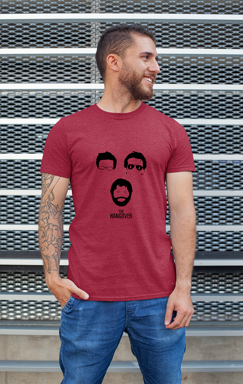 Sweaty Armpits Premium Unisex Printed T-shirt The  Hangover Comedy Movie Minimalistic Design