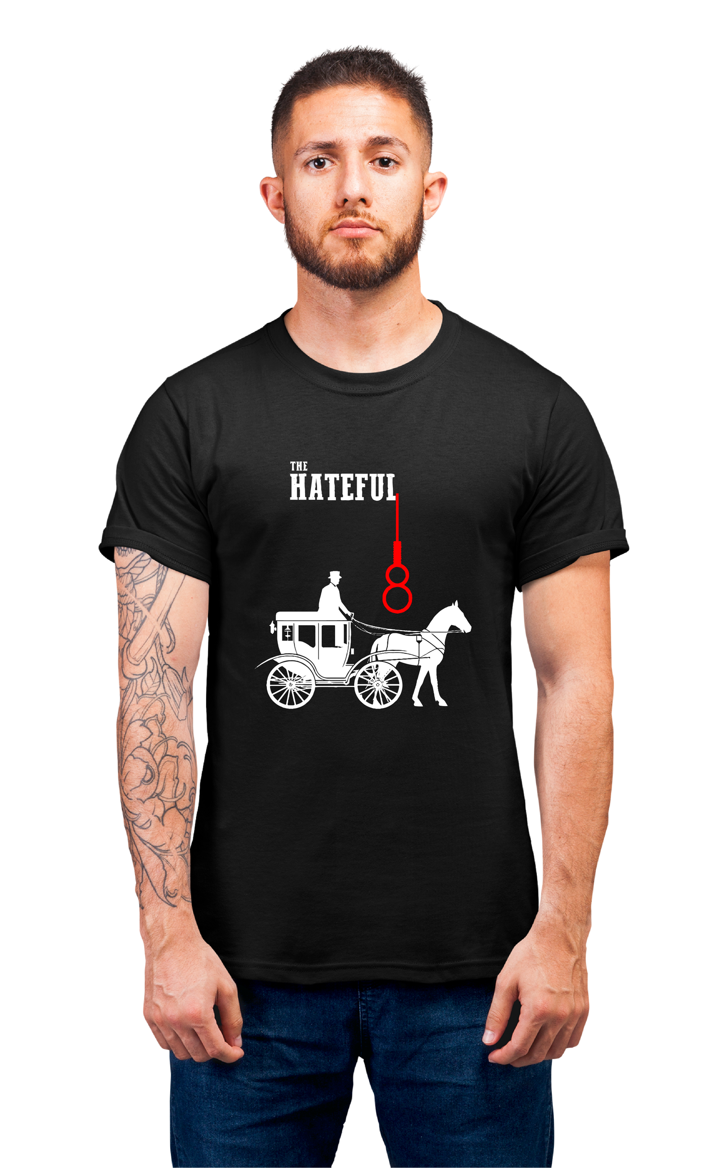 Minimalist movie-inspired T-shirt with a round neck and breathable 180 GSM material