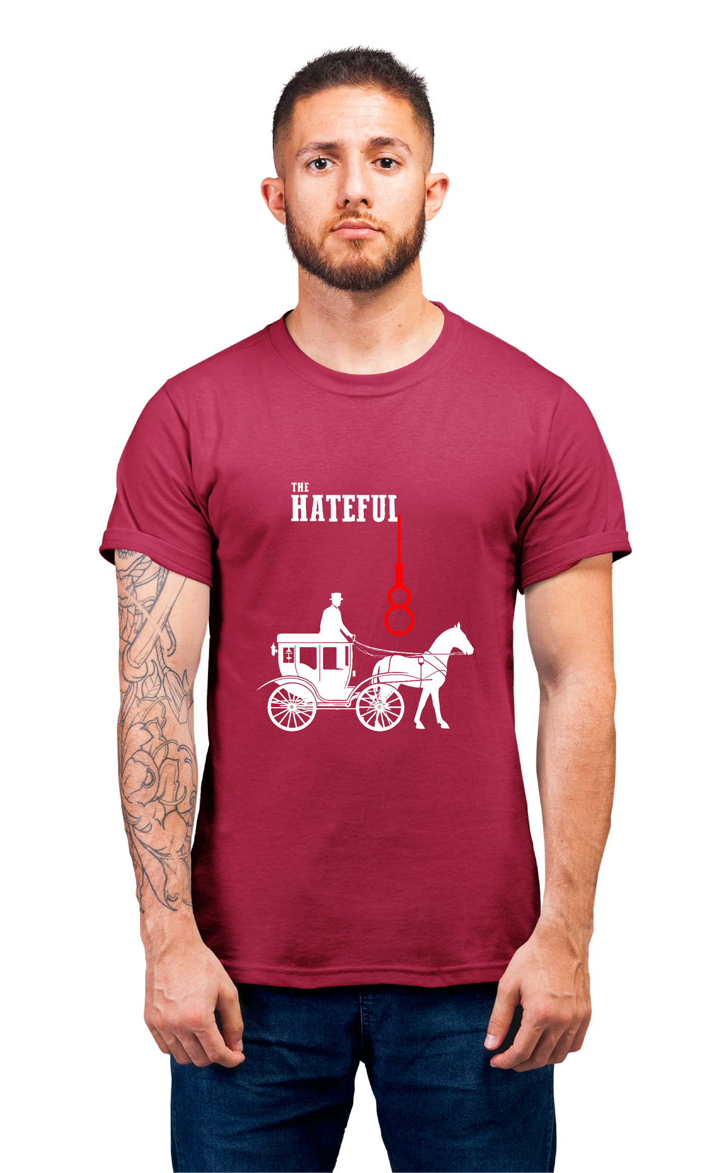 Sweaty Armpits Premium Unisex Printed T-shirts Quentin Tarantino, The Hateful Eight ,8th Movie Cult Classic Movie Minimalistic Design