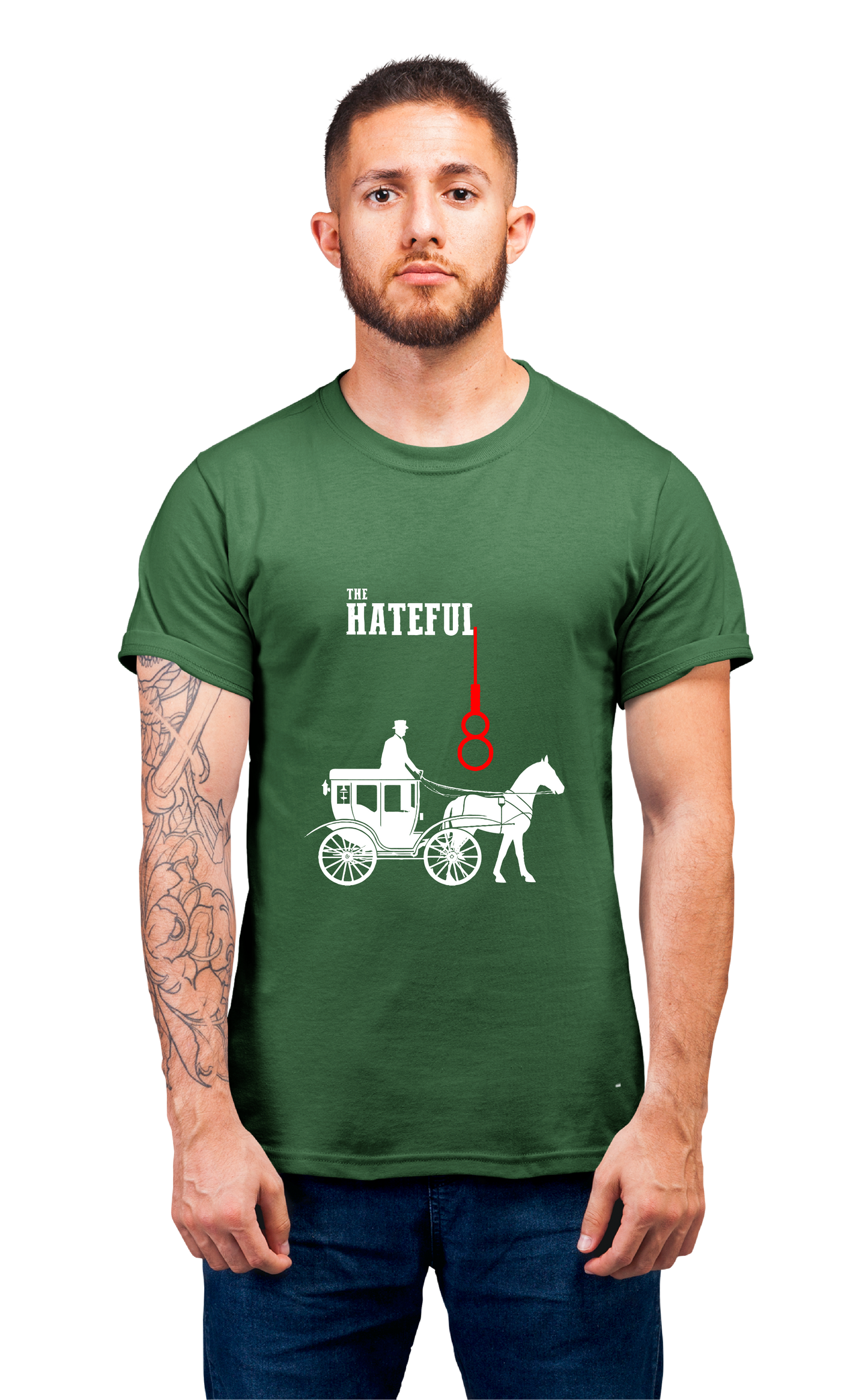 Sweaty Armpits Premium Unisex Printed T-shirts Quentin Tarantino, The Hateful Eight ,8th Movie Cult Classic Movie Minimalistic Design