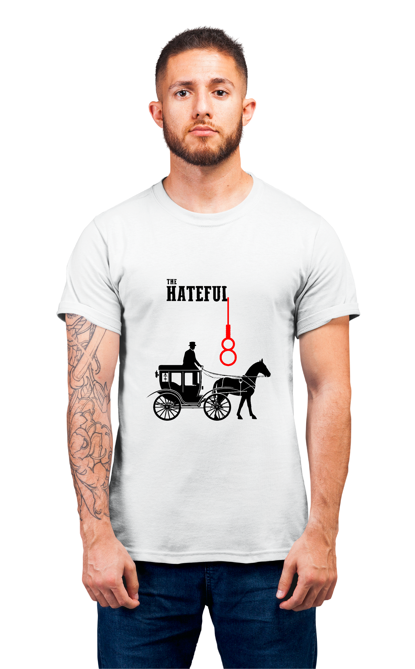 Sweaty Armpits Premium Unisex Printed T-shirts Quentin Tarantino, The Hateful Eight ,8th Movie Cult Classic Movie Minimalistic Design