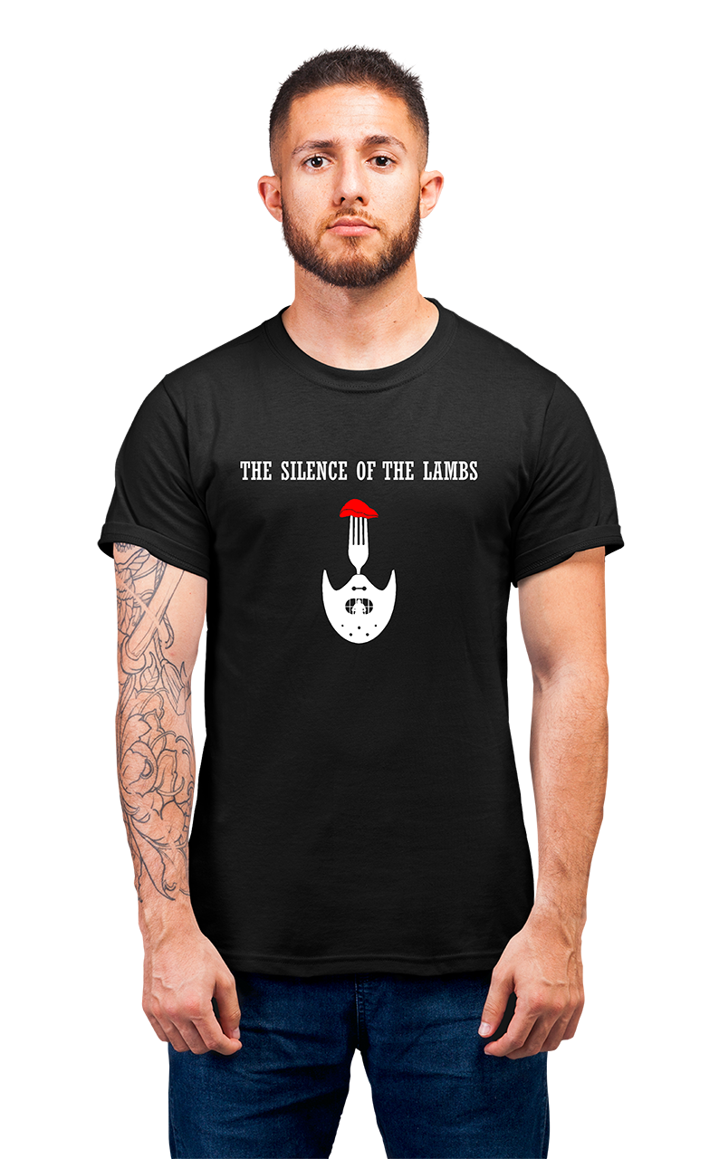 Minimalist movie-inspired T-shirt with a round neck and breathable 180 GSM material