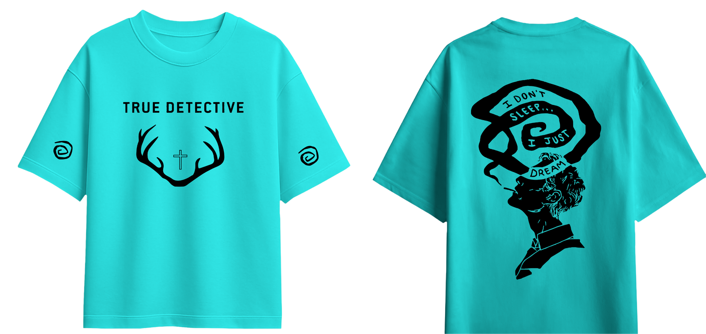Sweaty Armpits Premium Unisex Oversized T-Shirts  True Detective Detective Mystery HBO Original Minimalistic Design