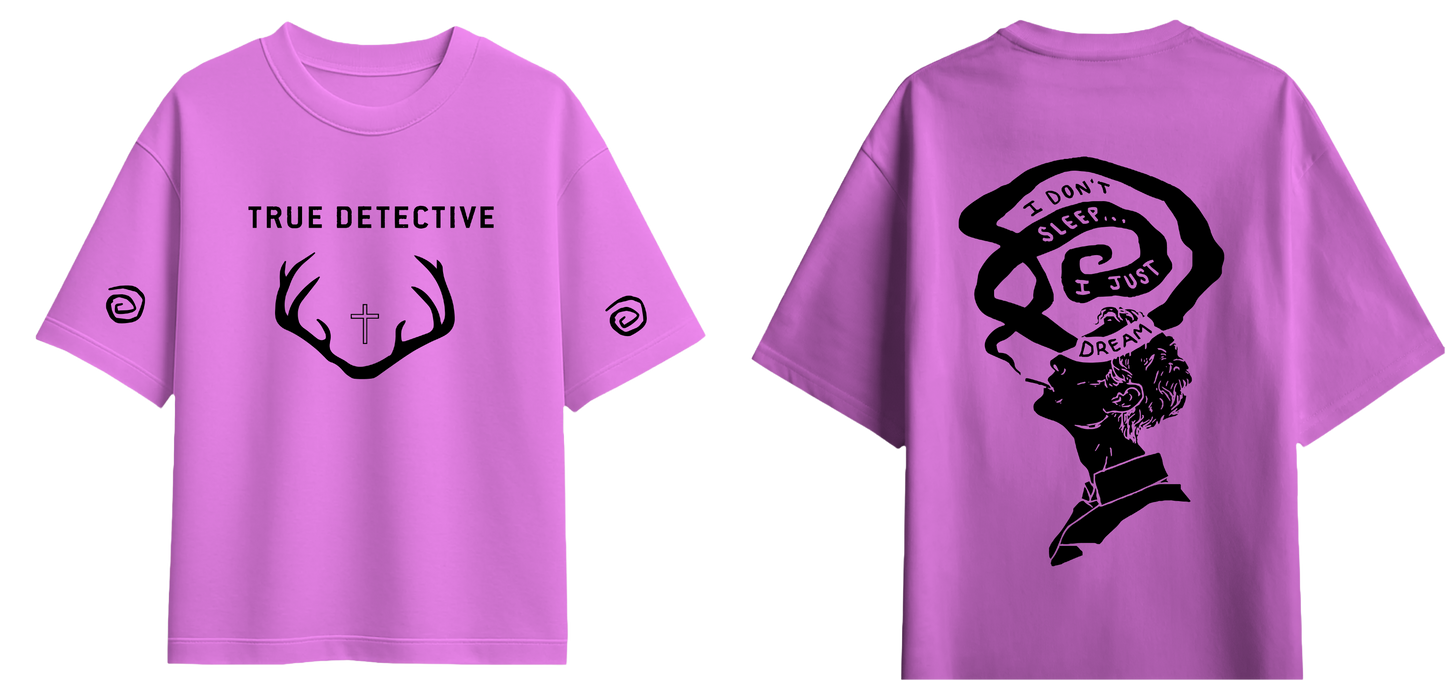 Sweaty Armpits Premium Unisex Oversized T-Shirts  True Detective Detective Mystery HBO Original Minimalistic Design