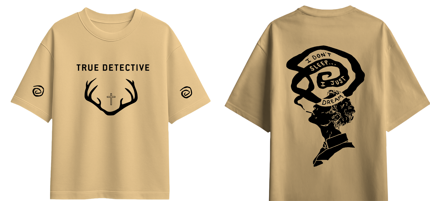 Sweaty Armpits Premium Unisex Oversized T-Shirts  True Detective Detective Mystery HBO Original Minimalistic Design