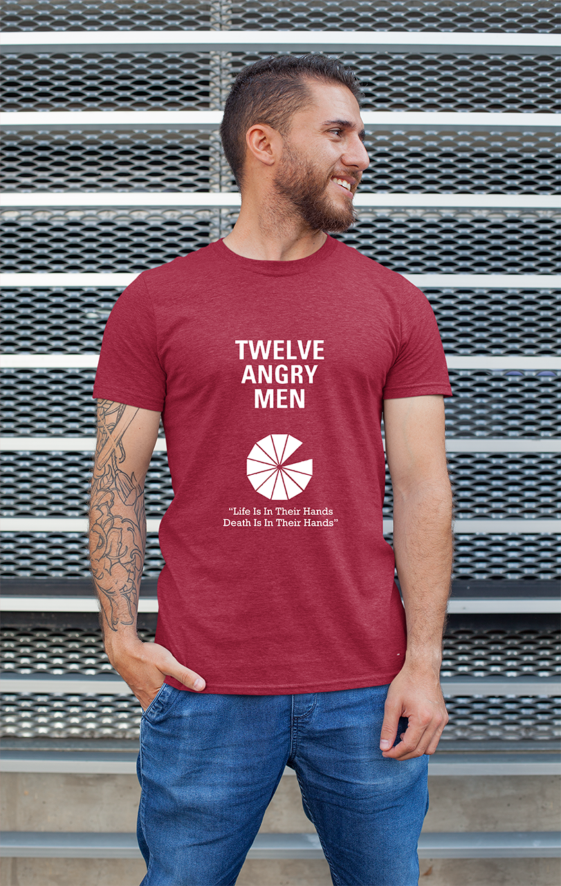 Sweaty Armpits Premium Unisex Printed T-shirt "12 Angry Men" Classic Hollywood Minimalistic Design