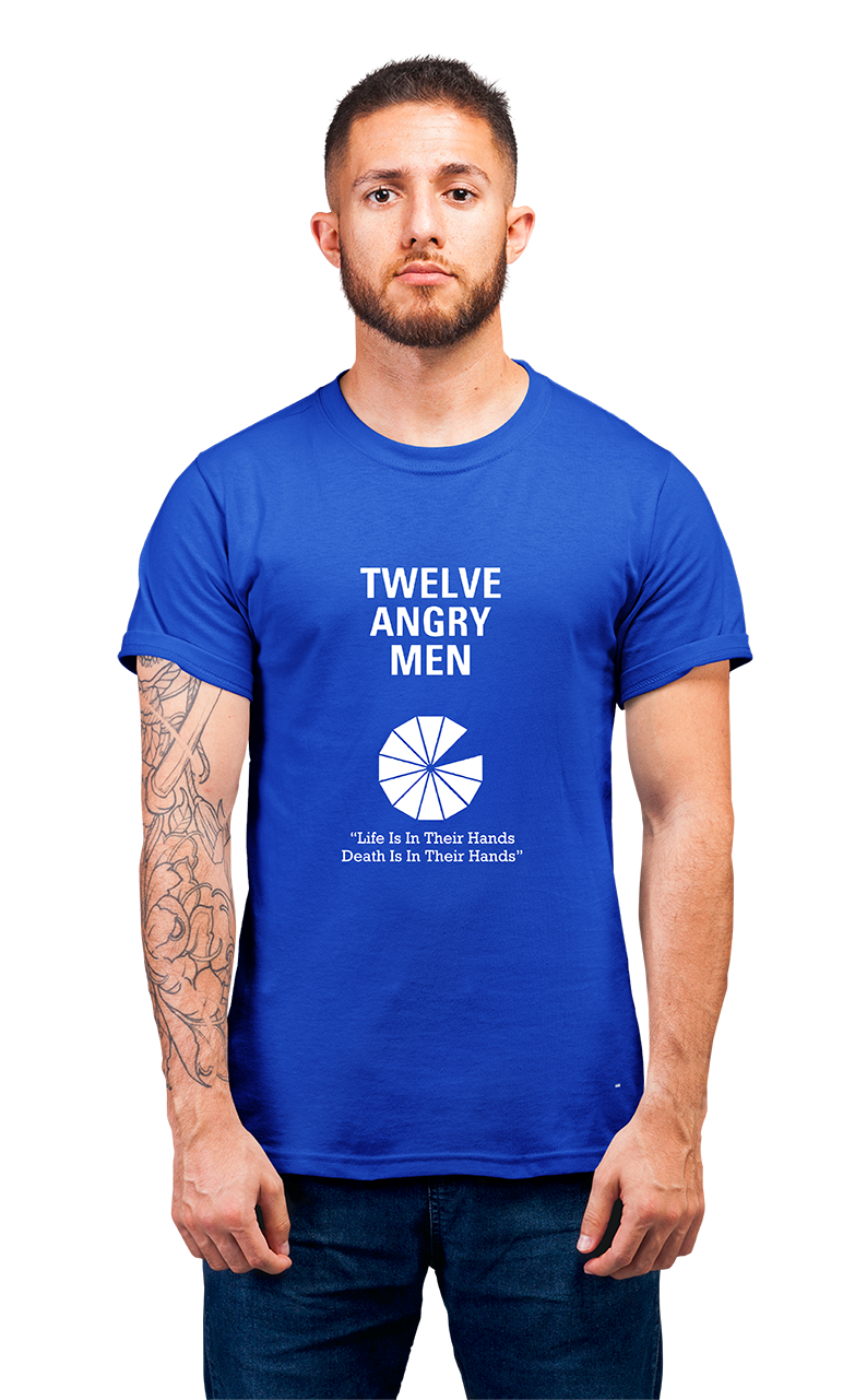 Sweaty Armpits Premium Unisex Printed T-shirt "12 Angry Men" Classic Hollywood Minimalistic Design
