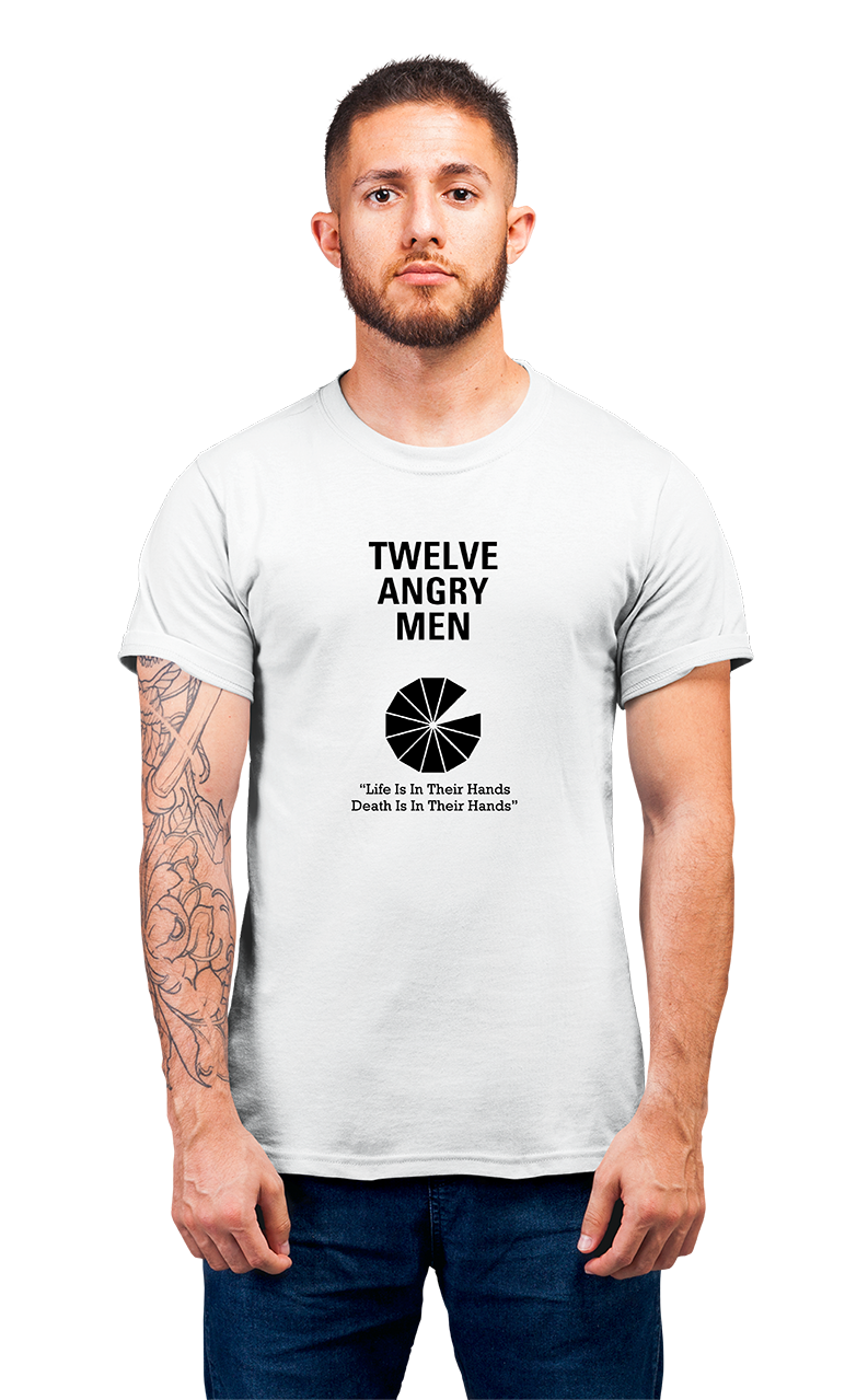 Sweaty Armpits Premium Unisex Printed T-shirt "12 Angry Men" Classic Hollywood Minimalistic Design