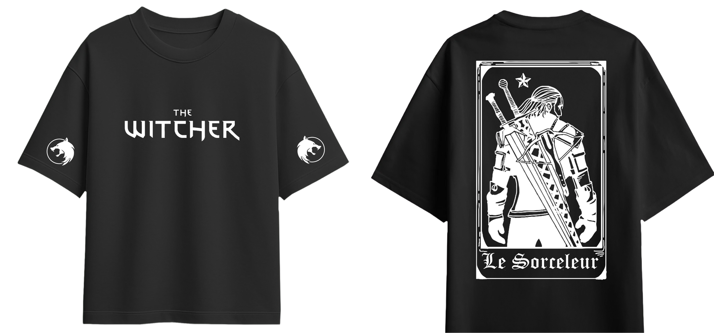 Sweaty Armpits Premium Unisex Oversized T-Shirts   The Witcher T.V Show Minimalisitc Design