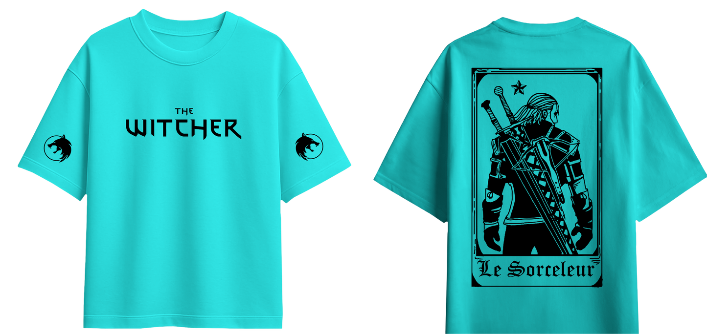 Sweaty Armpits Premium Unisex Oversized T-Shirts   The Witcher T.V Show Minimalisitc Design