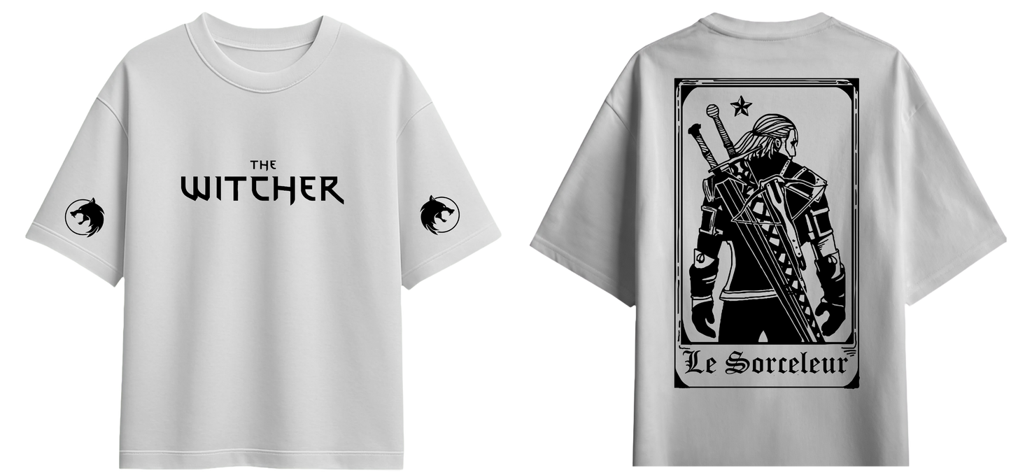 Sweaty Armpits Premium Unisex Oversized T-Shirts   The Witcher T.V Show Minimalisitc Design
