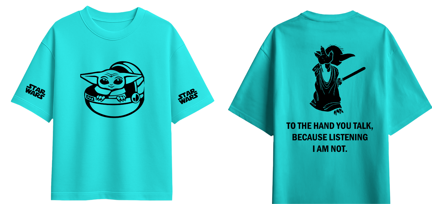 Sweaty Armpits Premium Unisex Oversized T-Shirts Yoda Star Wars Universe Buy This T-Shirt You Want To Minimalistic Design