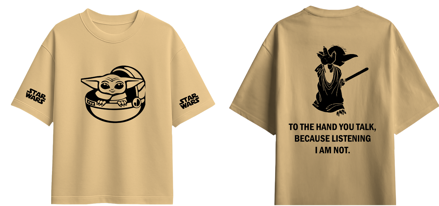 Sweaty Armpits Premium Unisex Oversized T-Shirts Yoda Star Wars Universe Buy This T-Shirt You Want To Minimalistic Design