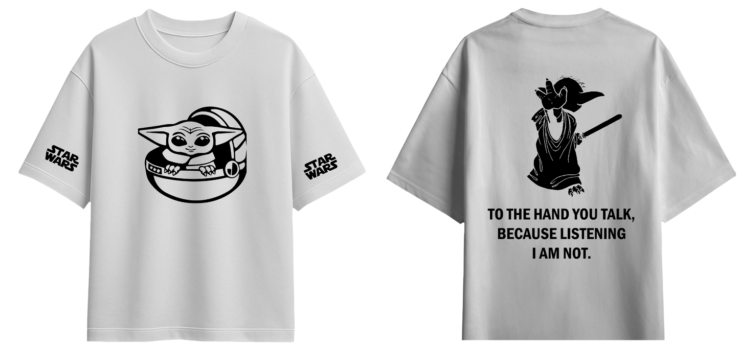 Sweaty Armpits Premium Unisex Oversized T-Shirts Yoda Star Wars Universe Buy This T-Shirt You Want To Minimalistic Design