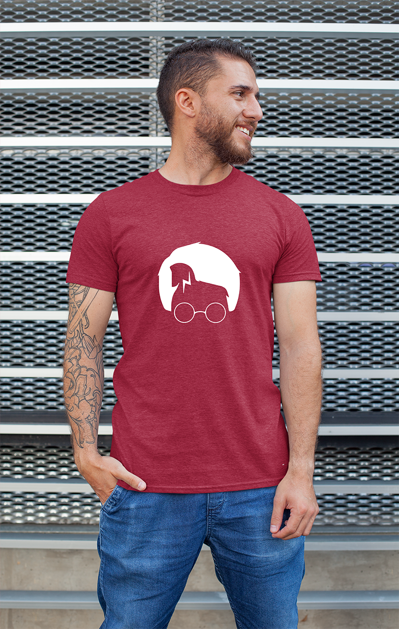 Sweaty Armpits Premium Unisex Printed T-shirt "Harry Potter" "The Wizard Word" "Potterhead" Iconic Glasses and Scar  Movie Enthusiast Special   Minimalistic Design