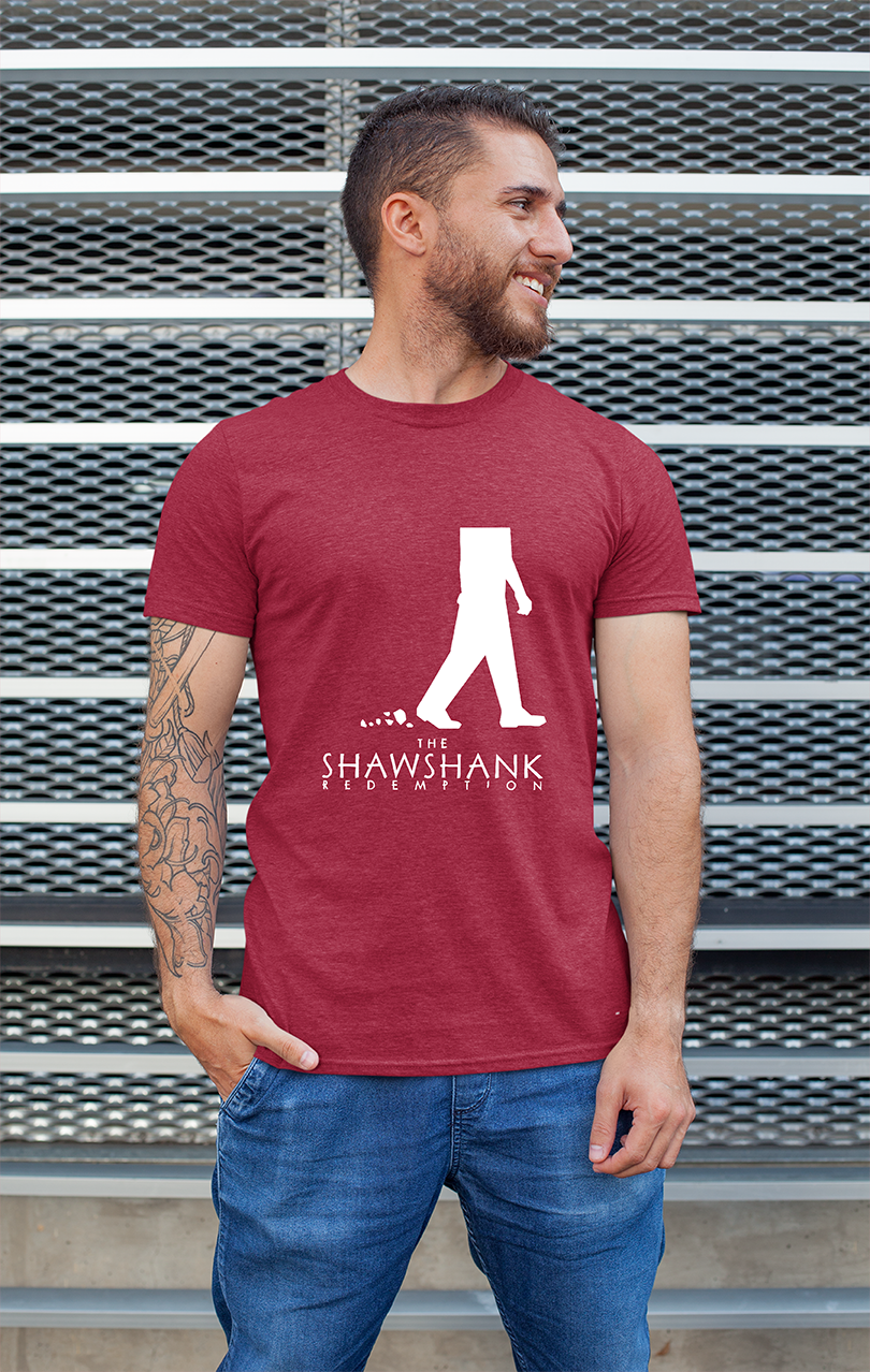 Sweaty Armpits Premium Unisex Printed T-shirt  "The Shawshank Redemption" Frank Darabont Stephen King Slow Prison Break Minimalistic Design
