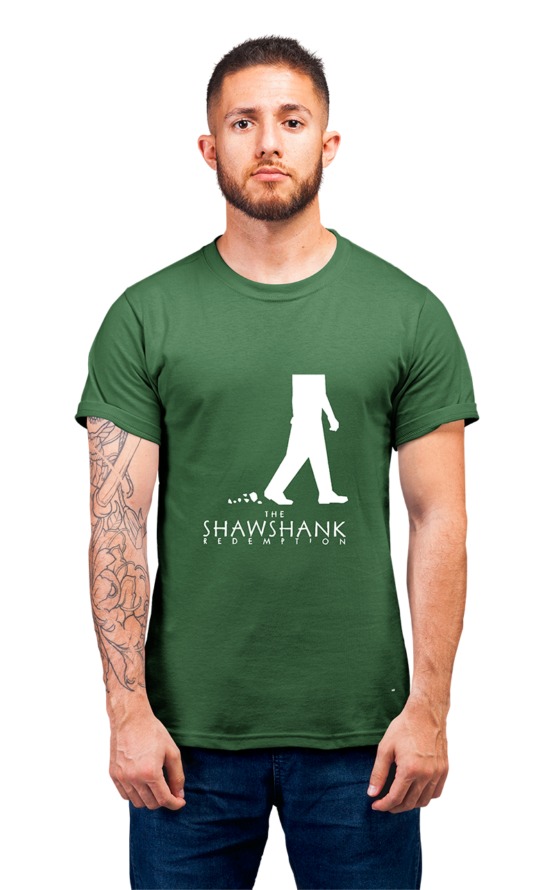 Sweaty Armpits Premium Unisex Printed T-shirt  "The Shawshank Redemption" Frank Darabont Stephen King Slow Prison Break Minimalistic Design