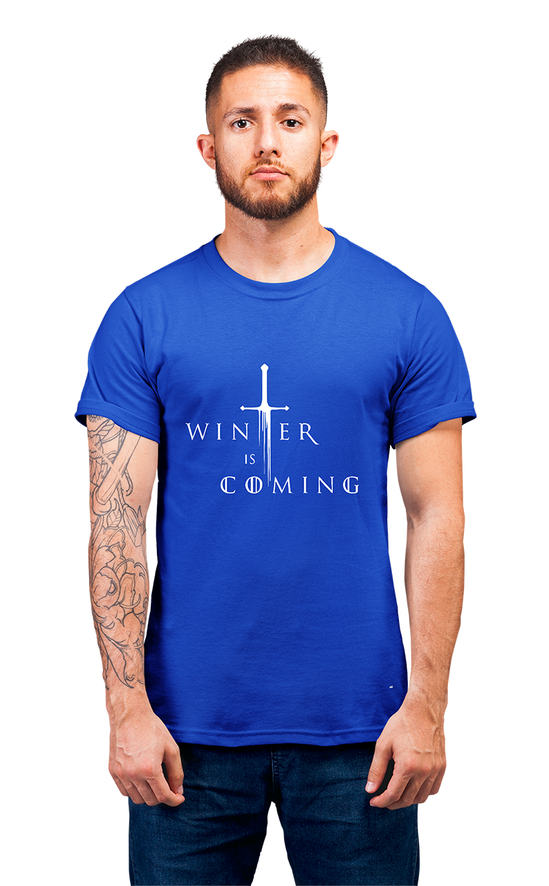 Sweaty Armpits Premium Unisex Printed T-shirt Game Of Thrones Winter Is Coming  Minimalistic Design